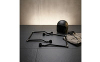 Chrome Plated Saddlebag Bracket Metal Iron Saddlebag Support Frame Black for Harley Riders, Wheel Clearance