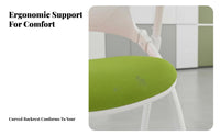 Foldable Rolling Chair with Writing Tablet Space Saving Ergonomic Mesh Back Chair Padded Seat Conference Seating Easy to Clean for Meeting Participants, Event Attendees, Distant Employees, Training Room, Classroom, Lecture Hall, Study Area