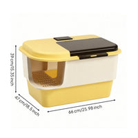 Corridor Cat litter box litter box with Grate Floor Stain Resistant Pet Supply for Indoor