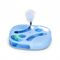 Interactive Rotating Ball Cat Toy Cutout Ball Track Toy Smooth Pet Supply Molded