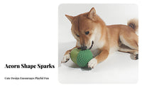 Mentally Stimulating Acorn Dog Toy Relieves Boredom Acorn Treat Dispenser Long-Lasting for Puppy Owners, Outdoor, Playtime, Feeding Time