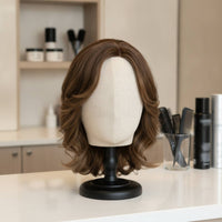 Mannequin Head with Stand Pedestal-Mounted Hat Display Stand Professional Hat Display Head for Shop Owners