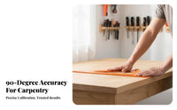 High Precision 90 Degree Triangle Ruler Wear Resistant Right Angle Ruler Long-Lasting Construction for Woodworkers, Cabinetry, Workshop