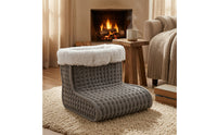 Electric Foot Warmer Electric Foot Warmer Quilted Heated Boot for Desk, Sofa
