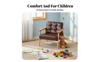 sturdy Wood Frame Upholstered Mini Couch Removable and cleanable Cover creaturethe childed Mini Sofa Soft Upholstery children's Furniture Sturdy Construction for Toddlers, Preschoolers, Kindergarten, literature Corner, Playroom, Nursery