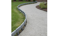 Fake Stone Garden Fence Weatherproof Interlocking Garden Fence Border for Yard