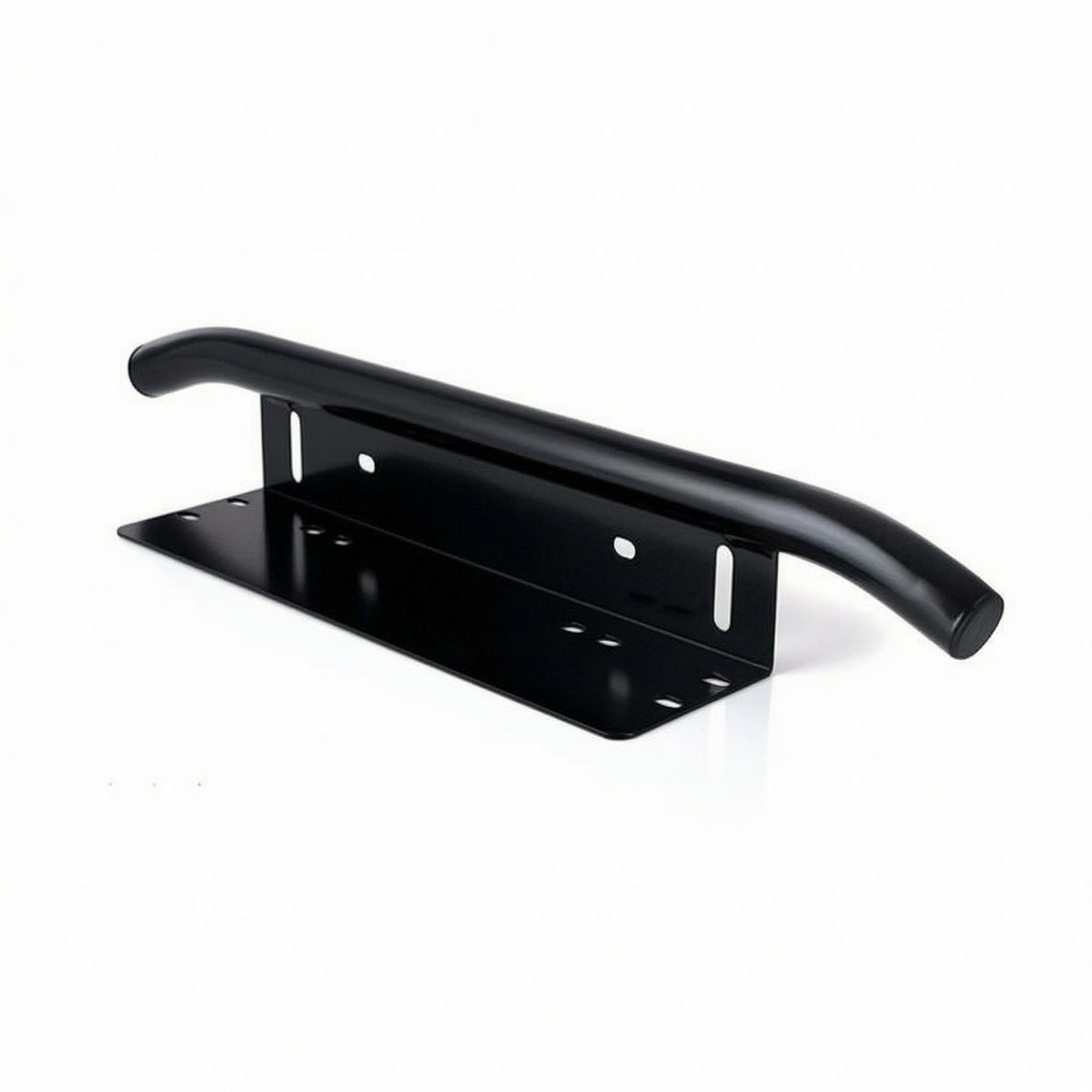Front License Plate Bracket Black Metal License Plate Mount Automotive Mounting Bracket Rigid Car Accessory Slotted