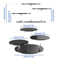 Clear Acrylic 3-Tier Display Shelf for Desktop Storage
