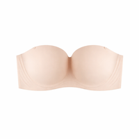 Strapless Bras for Women with Underwire Push Up Support for Large Bust, Invisible Backless with Molded Cups for Dress