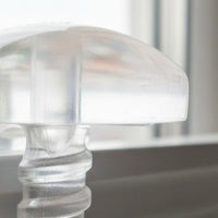 40 Pieces Inner Rail Curtain Stop Clear Construction Curtain Track End Stop Universal Usage
