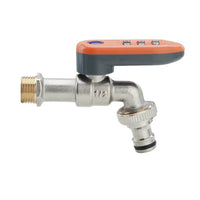 Wall-Mounted Faucet with Password Lock Anti-Theft Lockable Water Tap Keyless Outdoor Spigot with Lock Quick-Connect for Homeowners, Gardeners, Garden, Yard, Laundry Room