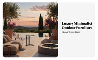 Waterproof Sofa, Armchair, and Table set Luxury & design Outdoor Furniture All-Weather Patio Conversation Set Comfortable paddings for Homeowners, Hotel Managers, Courtyard, rearyard, Terrace, waterside
