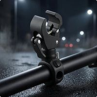 Cycle Light Mount Screw-Tightened Handlebar Flashlight Holder Flashlight Clamp Mount Compact Clamp Bike Light Holder