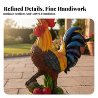 Cock Statue Indoor Outdoor Use Farmhouse Cock Statue Realistic Design