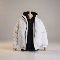 1/6 Scale Hooded Jacket Double Zipper 1/6 Scale Figure Clothing Adds Realism 12 Inch Doll Apparel for Hobbyists, Collection Display, Toy Photography