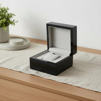High Gloss Watch Gift Box Soft Safeguarding Interior Single Watch Box Individual Accessory Storage Removable Pad for Men