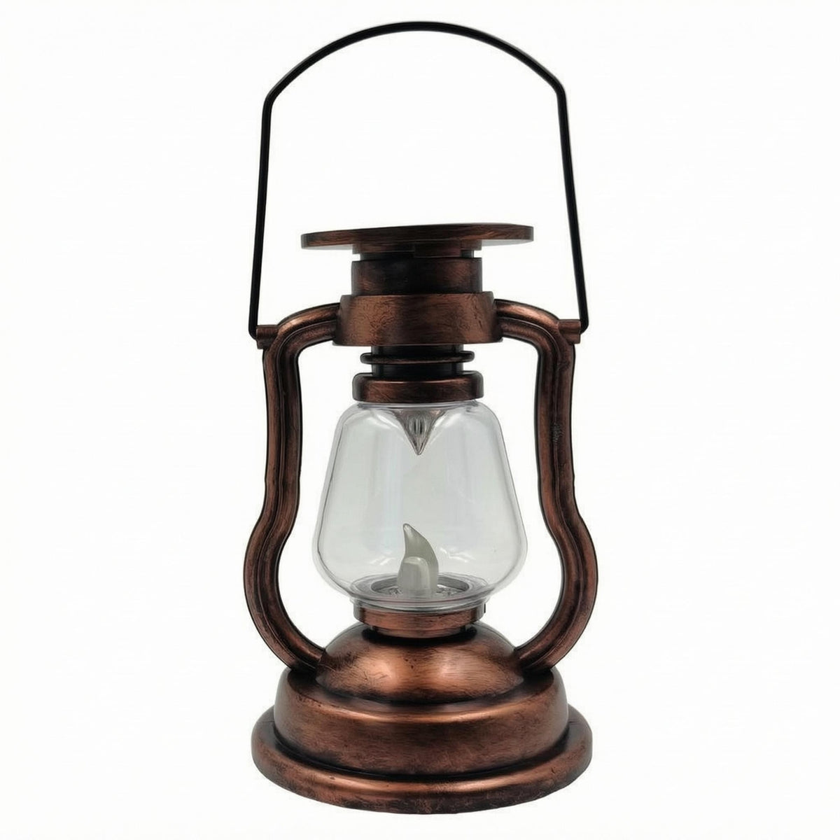 Arched Handle Retro Solar Lantern LED Portable Solar Lantern Decorative Outdoor Light Warm Radiance