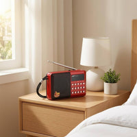 Portable Mini Radio Carrying Strap Mini Radio with Display Pocket Size