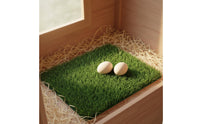 Easy to Clean Chicken Coop Grass Mat Long-Lasting Artificial Grass Coop Liner Quick-Drying Washable Nesting Box Liner Cushioned for Outdoor