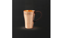 Copper Tea Cup with Side Handle Long-Lasting Hammered Copper Cup Teacup Comfortable Grip Vessel Easy to Clean for Collectors