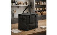 Structured Insulated Tote Bag Zippered Insulated Tote with Front Pocket Large Cooler Bag with Front Pocket Sturdy for Commuters