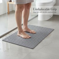 Non-Slip Shower Mat for Bathroom and Bathtub, Quick-Drying Safety Mat for Seniors and Children