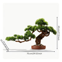 Indoor Fake Conifer Bonsai Tabletop Artificial Bonsai Tree Decorative Artificial Conifer Ornament Minimalist for Hotel