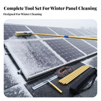 Photovoltaic Panel Snow Brush Lightweight Photovoltaic Panel Snow Extendable for Winter