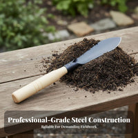 Manganese Steel Tool Outdoor Digging Tool Versatile Wood Handle Weeding Trowel for Clam Diggers, Yard Work, Beachcombing, Camping