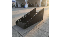 Floor Standing Tile Display Rack Heavy-Duty Flooring Sample Board Rack Vertical Tile Sample Stand for Designers, Showroom