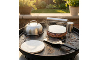 5 Pieces Griddle Accessories Kit with Burger Press Stainless Steel Grill Set with Dome Cover Burger Press with Spatula
