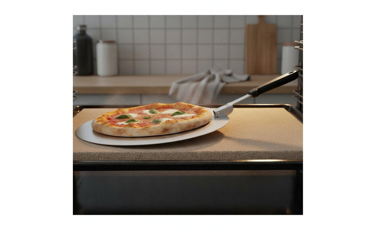 Multi-Purpose Foldable Pizza Peel Multifunctional Round Pizza Shovel Easy to Clean for Home Bakers, Grilling