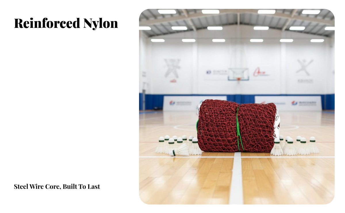 Easy Setup Badminton Net Lightweight Portable Badminton Net Long-Lasting Racket Sport Gear Steel Wire Cable for Beginners, Families