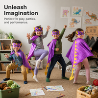 Kids' Halloween Dinosaur Costume Set with Cape, Mask, and Tail - Pterodactyl Design