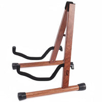 Universal Fit Wooden V-Shaped Guitar Stand Stable V-Shaped Guitar Stand Easy to Assemble Musical Instrument Support