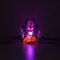 Spooky Tree Night Light USB-Powered Halloween Night Light Ambient spirit Lamp with Pumpkins for Desk