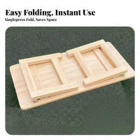 Foldable Legs Folding Lap Tray Space-Saving Low Table Portable Floor Desk Multi-Purpose for Dorm Residents, Remote Workers, Living Room, Bedroom, Bay casement, Home Office