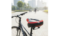 Bike Saddle with Suspension System Comfortable Cycle Saddle with Spring Suspension Cushioned Bike Seat Supportive for Cyclists