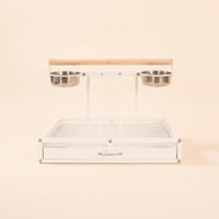 Bird Play Stand Compact Tabletop Bird Stand Stable Pet Supply for Parakeets