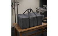 Stage Lighting Storage Bag 1680D Oxford Zippered Lighting Organizer Bag Flannel Lined Removable Dividers