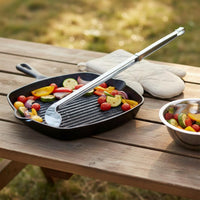 Grill Tongs Easy to Clean Long Handle Grill Tongs Hanging Loop for Barbecue