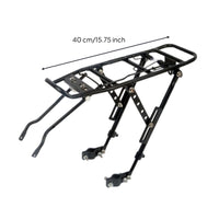 Two-Wheeler Rear Rack Aluminum Alloy Rear Bike Rack Heavy-Duty for Commuters, Mountain Bikes