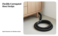 Easy to Install Vacuum Cleaner Hose Long-Lasting Corrugated Suction Hose Wear Resistant Flexible Vacuum Pipe Extendable for DIY Enthusiasts, Repair Professionals, Professional Cleaners, Home Cleaning, Workshop, Car Detailing