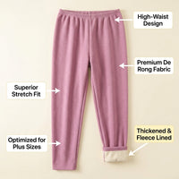Fleece Lined Tights for Women with High Waisted Thermal Insulation, Opaque for Winter Cold Weather, Soft Warm Leggings