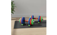 2 Pieces Space Saving Pair of Dumbbell Stands Easy to Use Dumbbell Stand Anti Slip for Home Gym, Workout Room