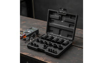 19 Pieces Socket Tool Set in Carrying Case Molded Tools Sturdy for Mechanics