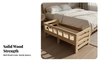 Space-Saving Foldable Wooden Bedside Sleeper High Load Capacity Children's Co-Sleeping Cot Rounded Corners Toddler Bedside Bassinet Installation-Tool-Tool-Free for Infants, Toddlers, Parents, Nursery, Guest Room, Hospital, Office