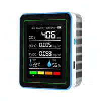 Portable Air Quality Monitor Rechargeable Battery Handheld Air Quality Monitor Home Gadget Color Display Rectangular