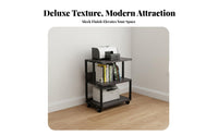 Power Amplifier Cabinet Large Capacity Mobile Audio Equipment Rack Sturdy Construction Rolling Multi-Tier Amplifier Stand for Living Room