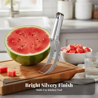 Watermelon Slicing Tool Tool Versatile Stainless Steel Watermelon Easy to Use Stainless Steel Melon Corer for Parties, Picnics, Summer Gatherings